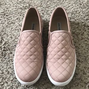 Size 11, blush pink, Steve Madden slip ons!